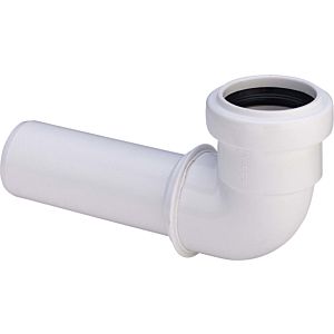 Viega match0 127985 DN 40x34mm, plastique blanc, coudé, avec joint à lèvre