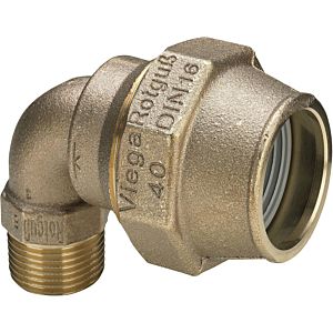 Viega Maxiplex angle screw connection 275693 Ø 63 mm x R 2, 90°, gunmetal, screw connection