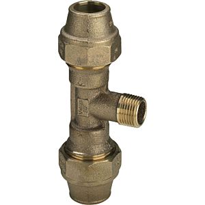 Viega T-Stück Maxiplex 40 mm x 1 1/4" AG x 1" IG i, Rotguss