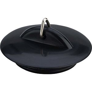Viega Ventilstopfen 109394 Ø 45,5mm, Kunststoff schwarz, mit Dreieckhaken