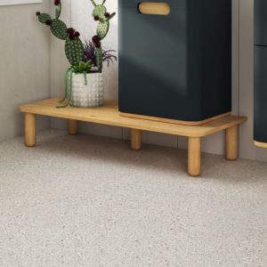 VitrA Sento plinth plate 60872 95 x 40 x 19 cm, surface natural oak, decor, with feet