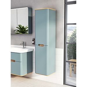 Armoire haute VitrA Sento 65910 40 x 35 x 157,5 cm, charnière de porte à gauche, vert fjord mat, décor