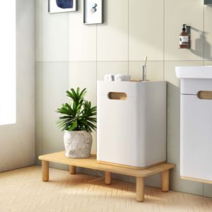 VitrA Sento Halbhochschrank 66010 40x29,5x58cm, Türanschlag links, hellgrau matt, Dekor