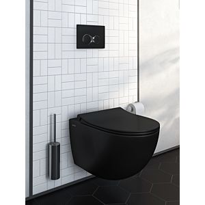 VitrA Sento Wand-Tiefspül-WC 7748B083-0101 36,5x54cm, 3/6 l, ohne Spülrand, schwarz matt