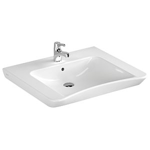 Vitra Conforma lavabo 5291B003-0001 65x56cm, blanc, trop-plein / trou robinetterie au milieu