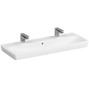 Vitra Metropole double vasque 5658B003-1588 1200x460mm, poli, blanc, avec 2000 débordement 2000