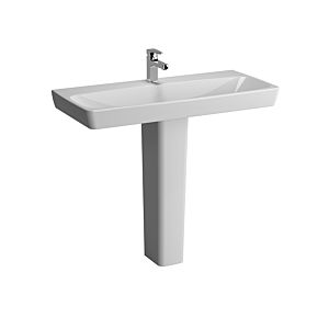 Vitra Metropole lavabo 5664B003-0041 blanc, 100x46cm, sans trop-plein / trou pour robinetterie au milieu