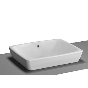 Vitra Metropole Aufsatzwaschtisch 5667B0030012 50x40cm, weiß, geschliffen, mit Überlauf