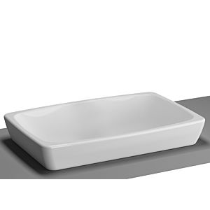 VitrA Bad Metropole Aufsatzwaschtisch 5668B0030016 60 x 40, weiss, Rückseite glasiert., ohne Überlauf