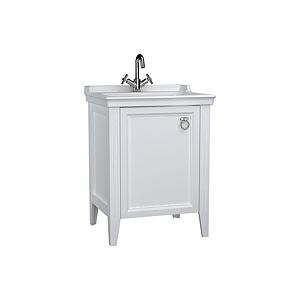 VitrA Valarte vanity unit set 62150 64.5 x 53 x 88 cm, left-hand, body white matt/vanity unit white high gloss