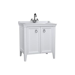 VitrA Valarte vanity unit set 62153 79.5 x 53 x 88 cm, 2 doors, body white matt/vanity unit white high gloss