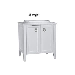 VitrA Valarte built-in vanity unit set 62168 77.5 x 52 x 87.5 cm, 2 doors, body white matt/washbasin white high gloss