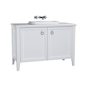 VitrA Valarte built-in vanity unit set 62174 118 x 52 x 87.5 cm, 2 doors, body white matt/washbasin white high gloss