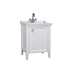 Ensemble meuble-lavabo VitrA Valarte 62259, 64,5 x 53 x 88 cm, côté droit, corps blanc mat/meuble-lavabo blanc brillant