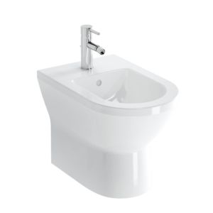 VitrA Integra Stand-Bidet 7039L003-0288 35,5x54cm, Überlauf/Hahnloch mittig, ohne seitliche Löcher, weiß
