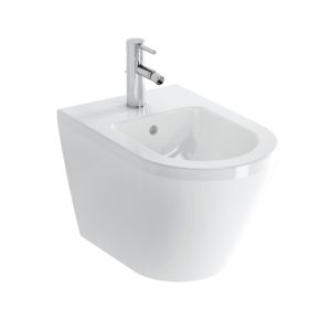 VitrA Integra wall-mounted bidet 7042L003-0288 35.5x54cm, overflow/tap hole in the center, without side holes, white