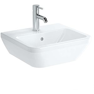 VitrA Integra hand basin 7047L003-0001 45x40cm, white, with overflow/tap hole in the center