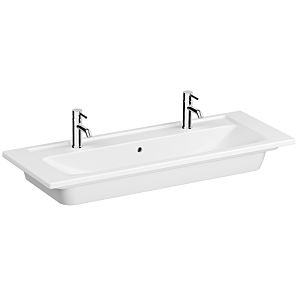 VitrA Integra double vanity unit 7058B003-1474 120x46.5cm, 1 basin, with overflow/2 tap holes, white
