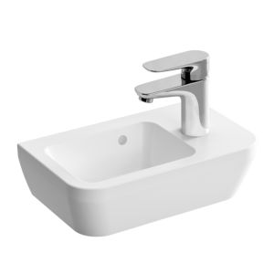 VitrA 7091B403-0029 Tap hole + shelf right overflow White HG VC