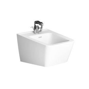 Vitra Equal wall Bidet 7246B403-0288 39.5x54cm, central tap hole / overflow slot, white VC