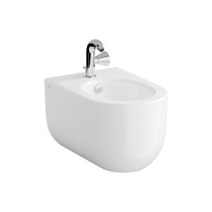 VitrA Liquid Wand-Bidet 7323B403-0288 38x54x33cm, 1 Hahnloch mittig, mit Überlauf, weiß VC