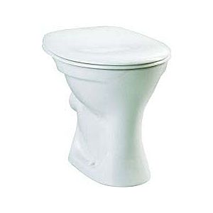 WC sur pied VitrA Normus, à chasse d&#39;eau plate 6888L003-1030 blanc, sortie extérieure horizontale, profondeur 460 mm