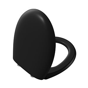 VitrA Memoria black toilet seat 106-483R009 with soft-close mechanism, removable, matte black