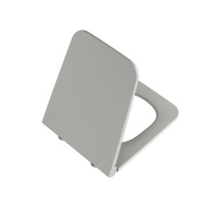 Abattant de toilettes VitrA Equal 119-476R009 39,4 x 47,3 cm, charnières en acier inoxydable, avec mécanisme de fermeture amortie et fixation rapide.