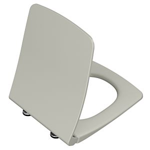 VitrA Metropole Slim toilet seat 122-420R009 with soft-close mechanism and quick-release fastener, removable, taupe matt