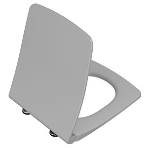 VitrA Metropole Slim toilet seat 122-476R009 with soft-close mechanism and quick-release fastener, removable, stone grey matt