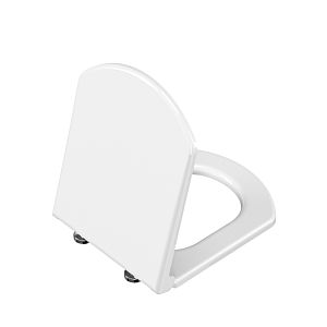 VitrA Valarte toilet seat 124-003R009 35.5x43.3x45cm, high-gloss white, with soft-close mechanism and quick-release fastener