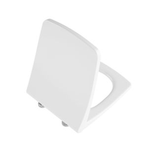 Abattant de toilettes VitrA Metropole 132-003R419 avec mécanisme de fermeture amortie et fixation rapide, en duroplast blanc brillant