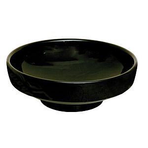 Vitra Water Jewels Waschtisch 4334B070-0016 d= 37,5/40cm, ohne Überlauf/Hahnloch, schwarz hochglanz