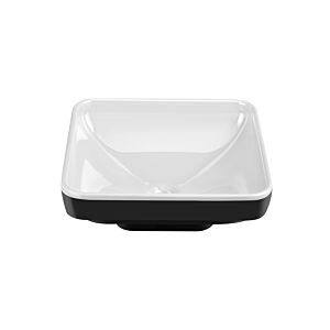 Vitra Water Jewels Waschtisch 4441B091-2000 36x36/38,5x38,5cm, ohne Überlauf/Hahnloch, perlmutt-weiß/schwarz