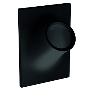 Vitra Istanbul Urinal 4517B070-5301 black, for 230V mains, inlet from behind, without cover
