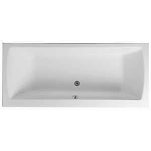 VitrA Integra bathtub 52540001000 180 x 80 cm, white, built-in version, drain in the middle