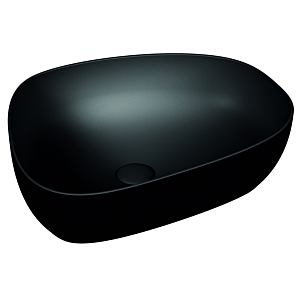 VitrA Options countertop bowl 5991B483-0016 56x44cm, asymmetrical, without overflow/tap hole, matte black VC