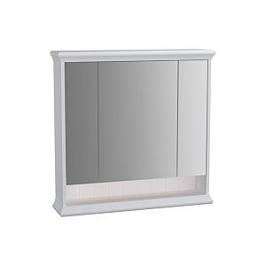 VitrA Valarte LED mirror cabinet 62231 78x17x76cm, 3 mirrored doors, body white matt