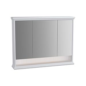 Armoire de toilette VitrA Valarte LED 62234 98x17x76cm, 3 portes miroir, corps blanc mat