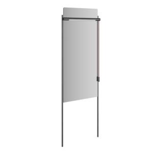 Vitra Equal LED-Leuchtspiegel 64103 43,2 x 94,5 cm, Beleuchtung oben