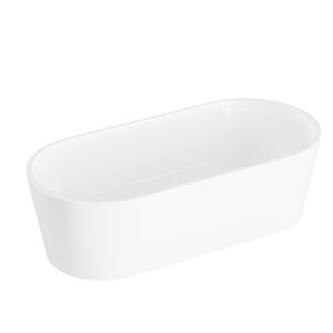 Baignoire VitrA Geo 65392006000 190 x 90 x 56,5 cm, capacité 355 l, autoportante, ovale, bonde centrale