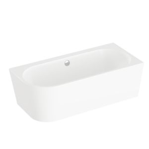 VitrA Geo Bathtub 65441008000 Corner right, center drain, capacity 210 l