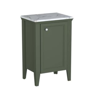 Meuble haut VitrA Valarte 65811 53,5 x 39,5 x 83 cm, à droite, sur pied, laqué vert vintage