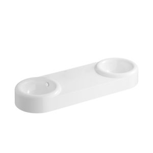 VitrA Liquid double washbasin 7313B403-0012 119x39.5x15cm, with overflow, high-gloss white VC, without tap hole