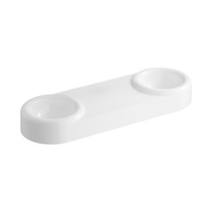 VitrA Liquid double washbasin 7313B403-0016 119x39.5x15cm, without overflow, white high gloss VC, without tap hole