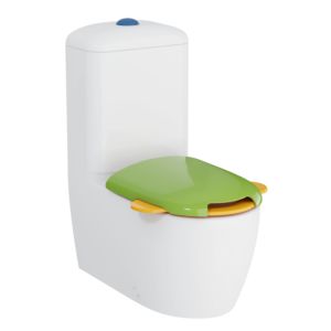 WC sur pied VitrA Sento Kids, à chasse d&#39;eau profonde 7362B003-0585 30 x 57,5 x 28 cm, 6 l, sans bride, sortie Vario, blanc brillant