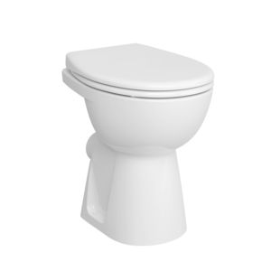 Vitra Conforma Stand-Tiefspül-WC 7714B003-0087 35,5x48x46cm, plus 6cm, Abgang waagerecht, weiß Hochglanz