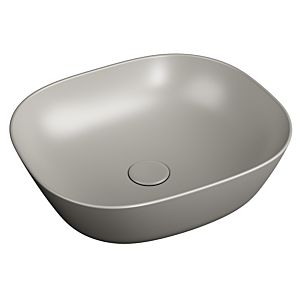 VitrA Plural countertop basin 7810B420-0016 45 x 38 x 13.5 cm, taupe matt, flat, rectangular, without overflow/tap hole