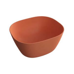 Vitra Plural top bowl 7811B477-0016 45 x 38 x 13.5 cm, matt red earth, high, rectangular, without overflow / tap hole