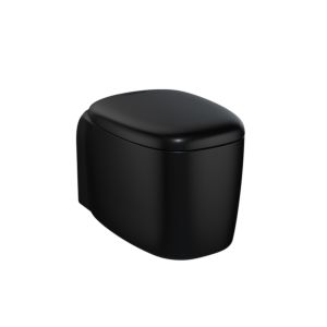 VitrA Plural Wand-Tiefspül-WC 7830B483-0075 schwarz matt, ohne Spülrand, verdeckte Befestigung